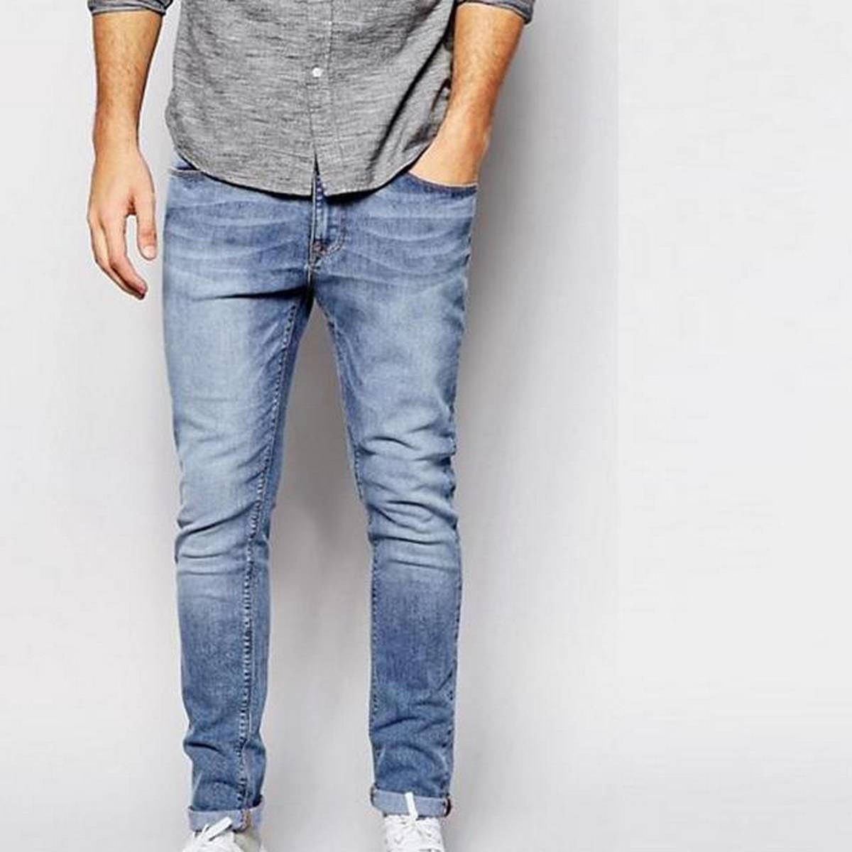 Sky Blue Denim Pant for Men