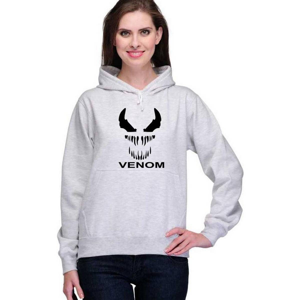 Grey Phillies Fabrics Winter Hoodie for Women